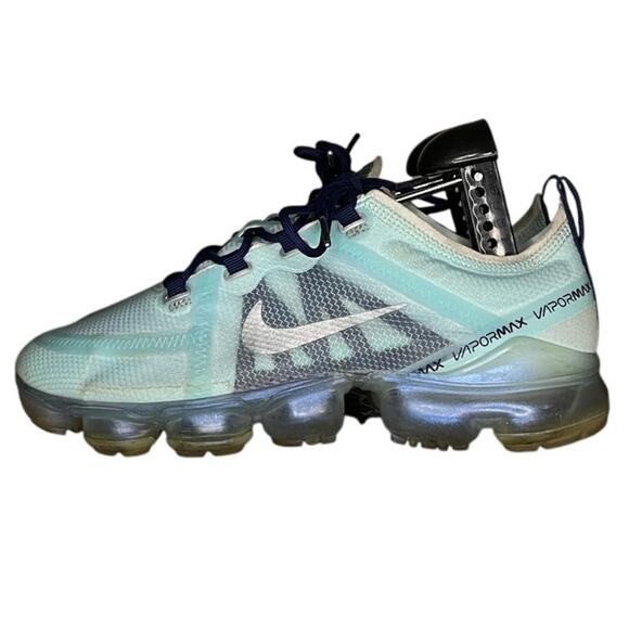 Womens Nike Air VaporMax 2019 AR6632-300 Athletic Sneaker Size 8.5 Blue Running - Picture 1 of 6